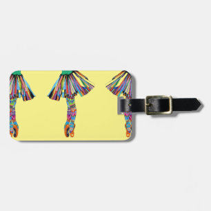 Glückliche Ballerina Gepäckanhänger