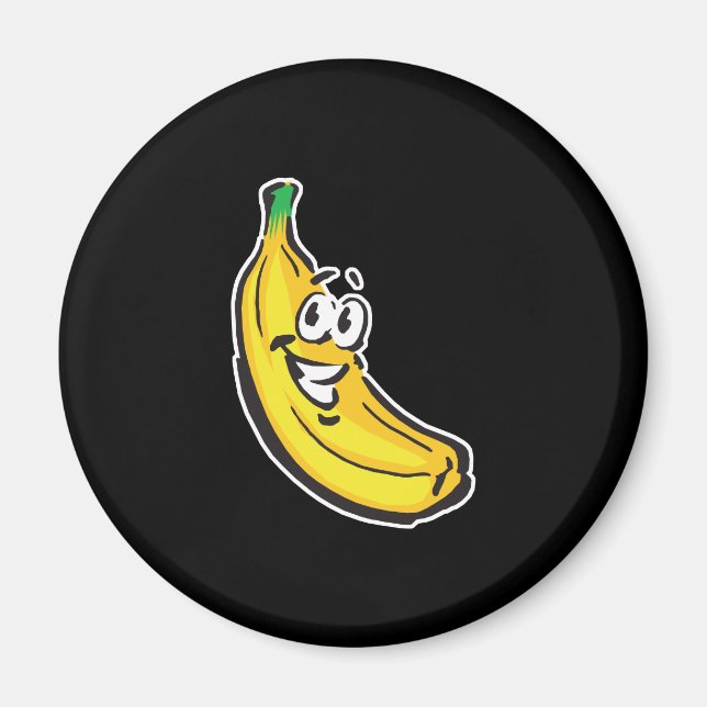 glückliche Banane Magnet (Vorne)