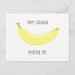 Glückliche Banane - Trauer Banane Postkarte
