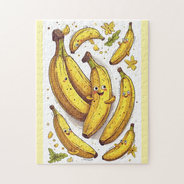 Glückliche Bananen-Rätsel Puzzle (Vertikal)