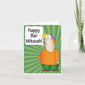 Glückliche Bar Mitzvah Grußkarte - lustiger Karte