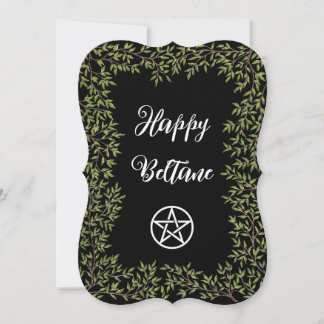 Glückliche Beltane-Pentakel-Einladung Einladung