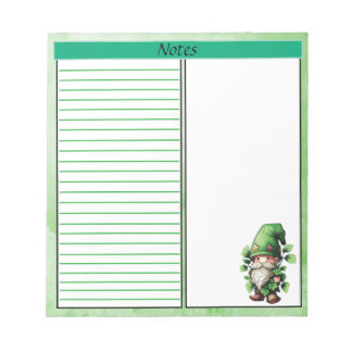 Glückliche Bemerkungen St. Patrick's Day Notepad Notizblock