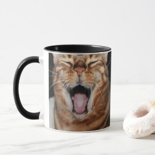 Glückliche bengalische Katzen-Foto-Tasse, addieren Tasse