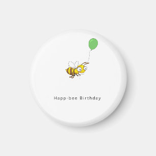 Glückliche Biene Geburtstag. Geburtstagsgeschenk Magnet