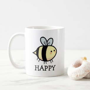 Glückliche Biene Kaffeetasse
