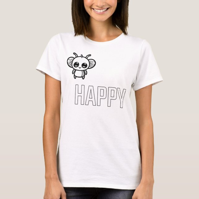 Glückliche Biene :) T-Shirt (Vorderseite)