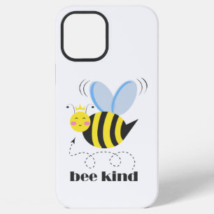 Glückliche Bienenprinzessin mit Krone und Slogan B iPhone 12 Pro Max Hülle