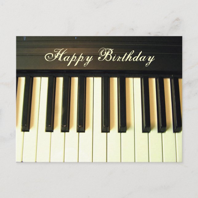 Glückliche Birthday_ Postkarte (Vorderseite)