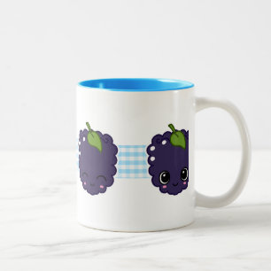 Glückliche BlackBerry-Tasse Zweifarbige Tasse