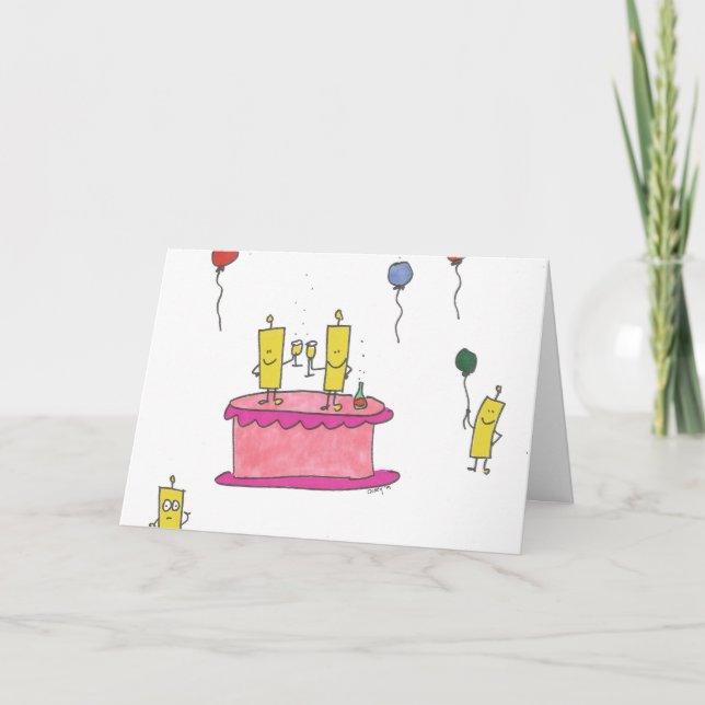Glückliche Blasen Geburtstag Karte (Vorderseite)