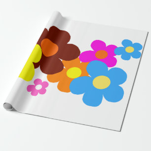 Glückliche Blume Geschenkpapier