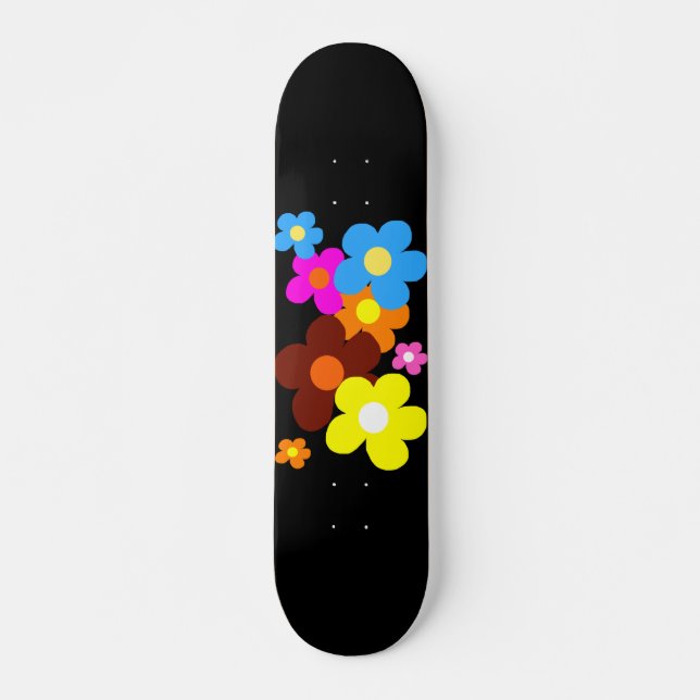 Glückliche Blume Skateboard (Vorne)