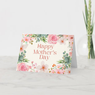 Glückliche Blume zum Muttertag Karte