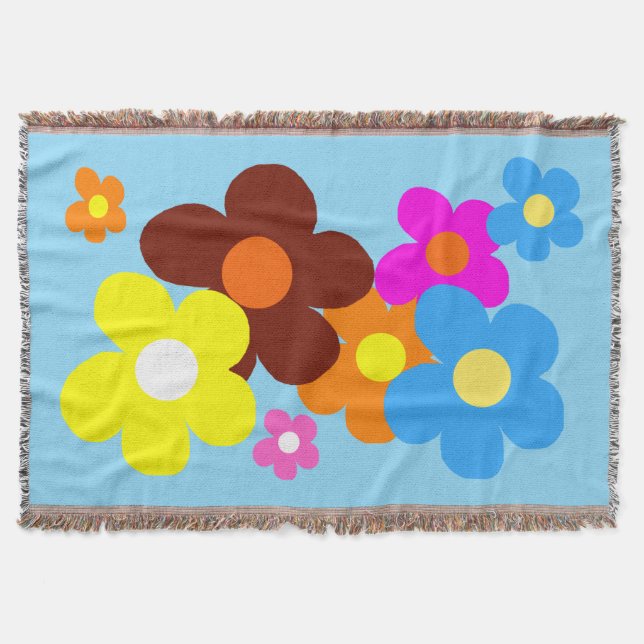 Glückliche Blumen Hellblauer Himmel Decke (Vorderseite)