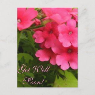 Glückliche Blüten Gute Besserung Postkarte
