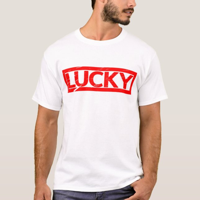 Glückliche Briefmarke T-Shirt (Vorderseite)