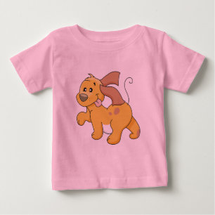 Glückliche Brown-Hundet-shirts und -geschenke Baby T-shirt