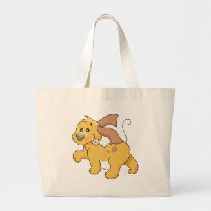 Glückliche Brown-Hundet-shirts und -geschenke Jumbo Stoffbeutel