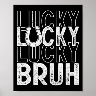 Glückliche Brüder Jungs Lustiger St. Patricks Tag Poster