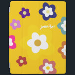 Glückliche bunte Gänseblümchen-Blumen iPad Hülle<br><div class="desc">Schützen Sie Ihr iPad,  die IPadluft,  die mit dieser niedlichen wunderlichen glücklichen Gänseblümchen-Blumenabdeckung mit einem Platz,  um Ihren Namen/Initialen an zu setzen iPad-Mini ist. Um die Schriftart- oder Hintergrundfarbe zu ändern klicken Sie einfach "besonders anfertigen es" Knopf.</div>