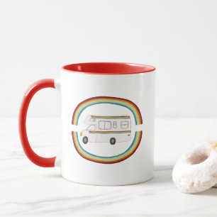Glückliche Camper Regenbogen RVing Camper Wohnmobi Tasse