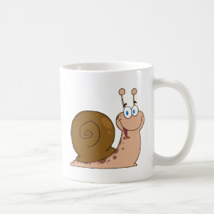 Glückliche Cartoon-Schnecke Tasse