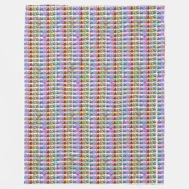 Glückliche Charms Fleecedecke (Vorderseite)