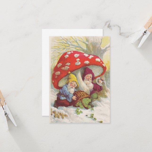 Glückliche Charms Karte (Vorderseite/Rückseite Beispiel)