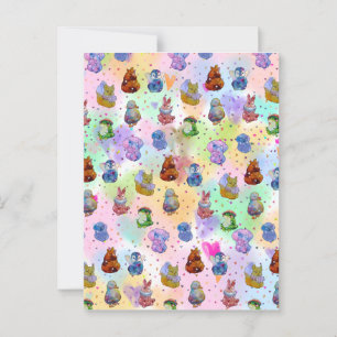 Glückliche Charms Postkarte