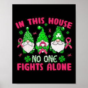 Glückliche Clover Breast Cancer Awareness St Patri Poster
