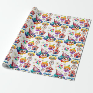 Glückliche Clowns  Geschenkpapier