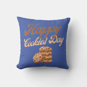 Glückliche Cookies Tag, Nationaler Cookie Day Kissen