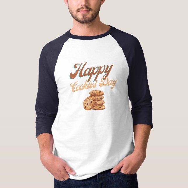 Glückliche Cookies Tag, Nationaler Cookie Day T-Shirt (Vorderseite)