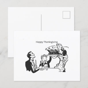 Glückliche Danksagkarte, Postkarte