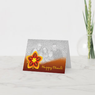 glückliche diwali Fotokarte Karte