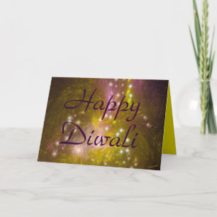 Glückliche Diwali Grußkarte. Karte
