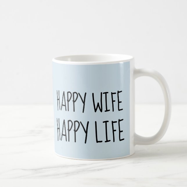 GLÜCKLICHE EHEFRAU GLÜCKLICH LEBEN Kaffeemübel Kaffeetasse (Rechts)