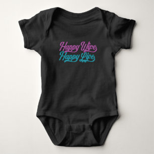 Glückliche Ehefrau glücklich Leben Muttertag   Bod Baby Strampler