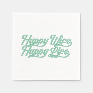 Glückliche Ehefrau glücklicher Muttertag  Papier Serviette