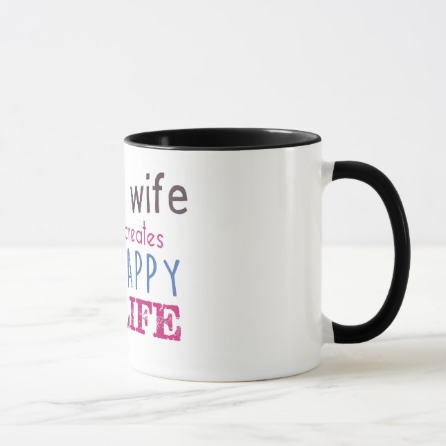 glückliche Ehefrau-Tasse Tasse (Rechts)