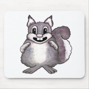 Glückliche Eichhörnchen-Cartoon-Zeichnung Mousepad
