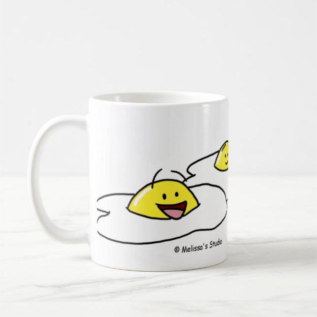 Glückliche Eier Kaffeetasse (Links)