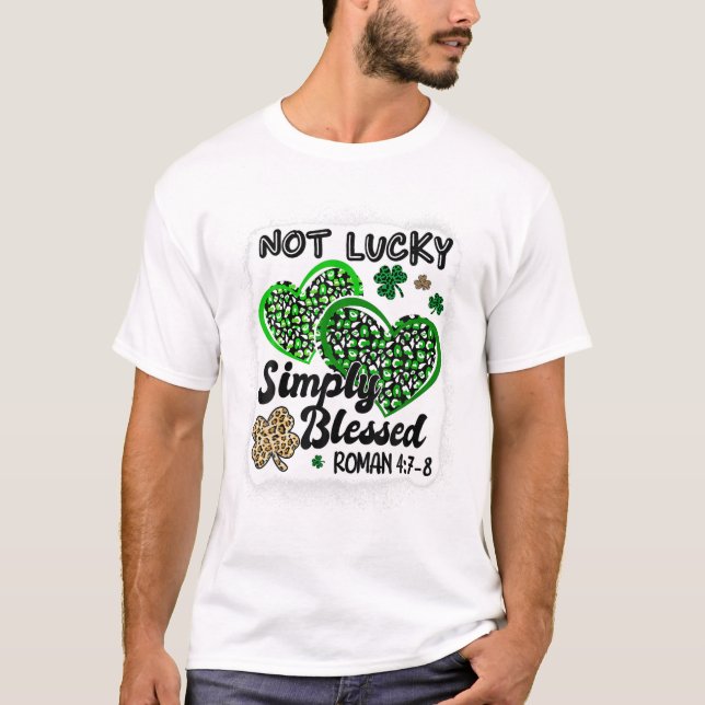 Glückliche Einfach Gesegnete St T-Shirt (Vorderseite)