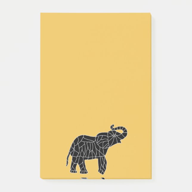 Glückliche Elefant Posten-it® Anmerkungen Post-it Klebezettel (Vorderseite)