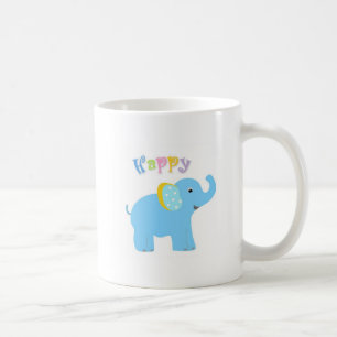 Glückliche Elefant-Tasse Tasse