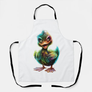 Glückliche Ente. Schürze