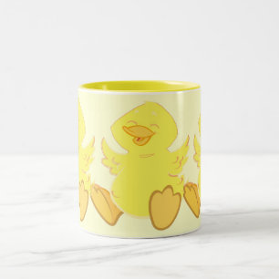 Glückliche Enten-Dreiergruppe-Kaffee-Tasse Zweifarbige Tasse