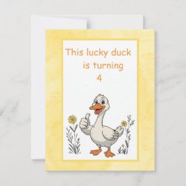 Glückliche Enten-Geburtstagsfeier Digital-Download Einladung