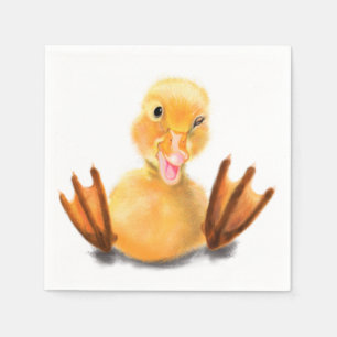 Glückliche Enten Servietten